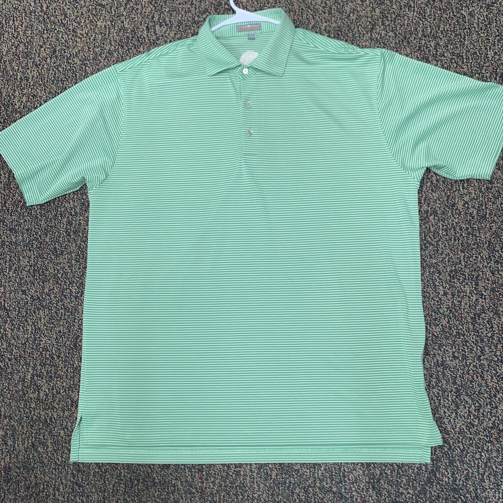 Peter Millar Men's Summer Comfort Size XL Polo Golf Shirt Embroidered Crown Logo